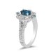 Collectors Edition Enchanted Cinderella 70th Anniversary Topaz and Crystal Ring in Titanium steel