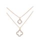 Quatrefoil Pendant 2-Piece Necklace Set