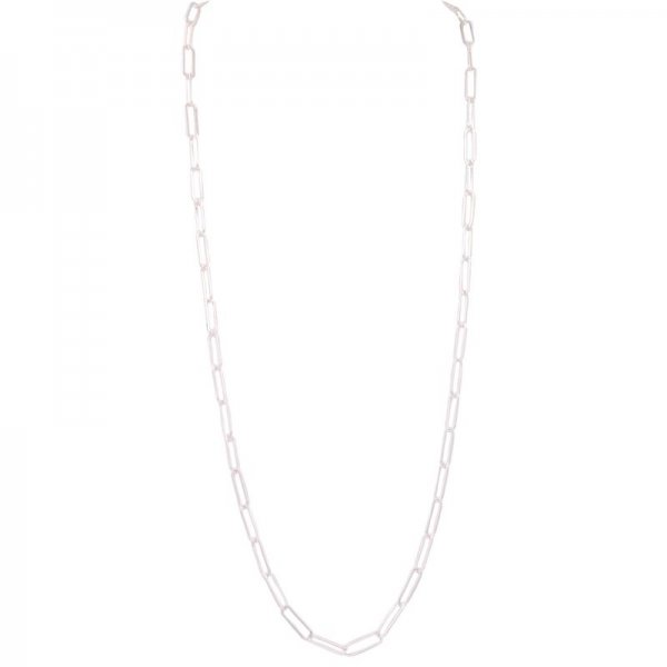 Metal Paperclip Chain Necklace