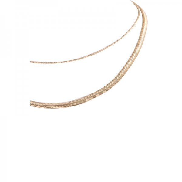 Herringbone Chain Layered Necklace