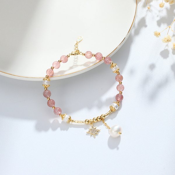 Strawberry Crystal Bracelet