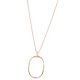 Ring Pendant Chain Long Necklace