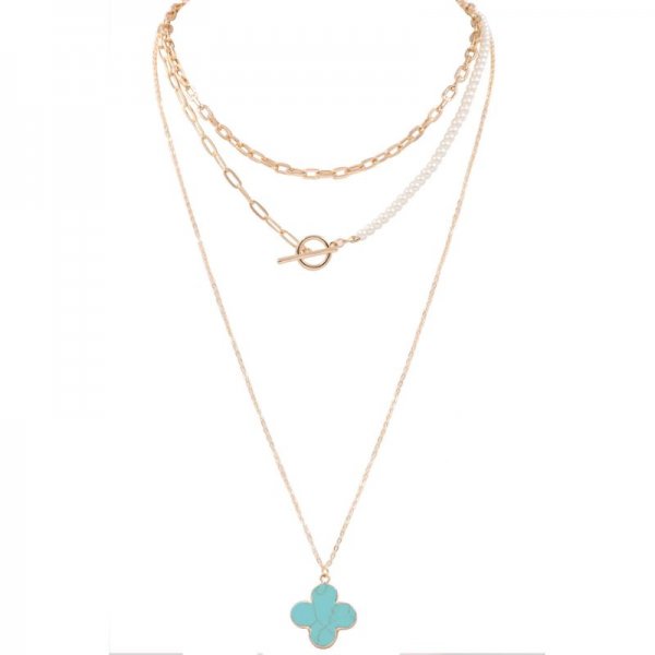 Quatrefoil 3-Piece Necklace Set