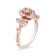 Crystal Rose Ring in Rose Copper and zinc alloy