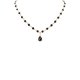 Glass Jewel Teardrop Necklace