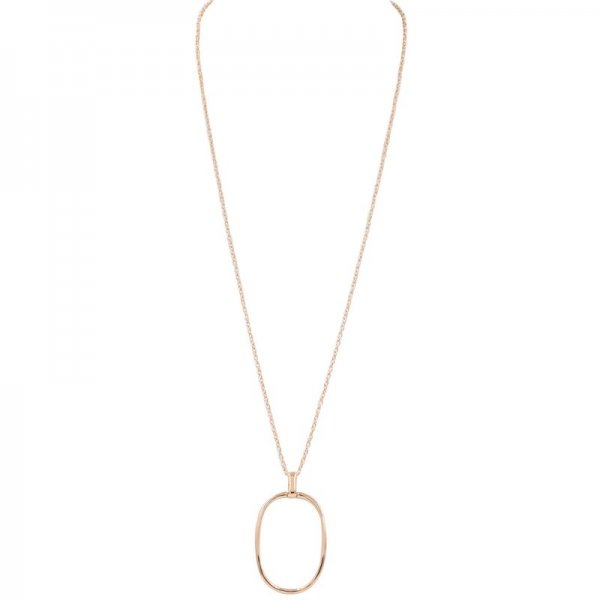 Ring Pendant Chain Long Necklace