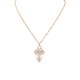 Cross Pendant Twisted Chain Necklace