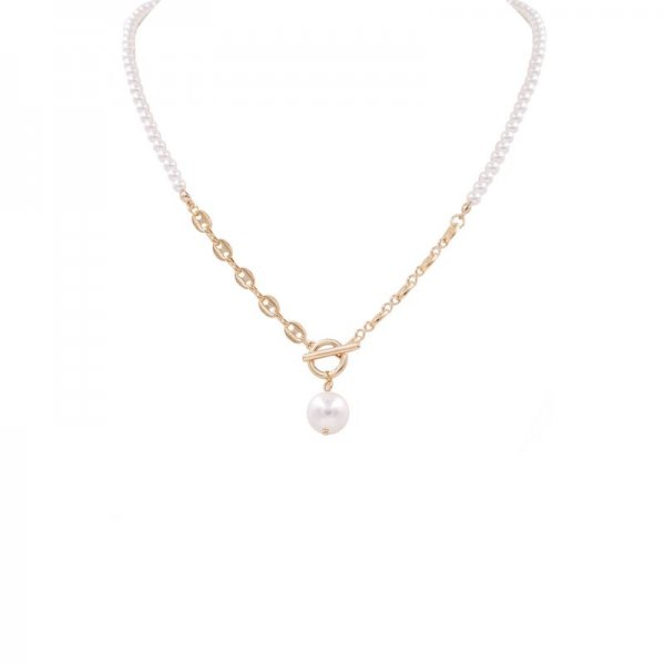 Cream Pearl Pendant Necklace