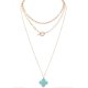 Quatrefoil 3-Piece Necklace Set