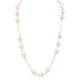 Cream Pearl Paperclip Chain Necklace