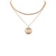 Layered Disc Pendant 2-Piece Necklace Set