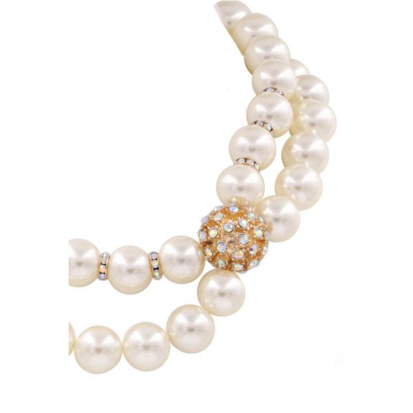 Cream Pearl Necklace Set