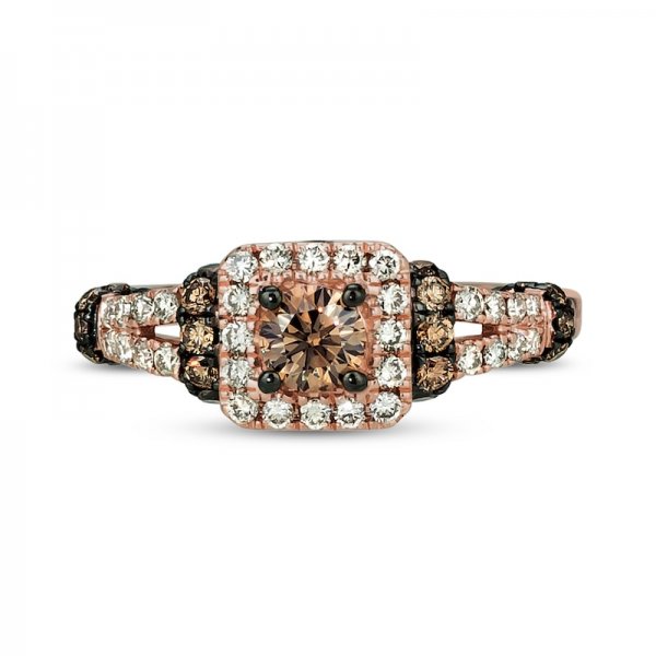 Previously Owned Diamond Ring 1 ct tw 14K Strawberry Gold