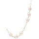 Cream Pearl Paperclip Chain Necklace