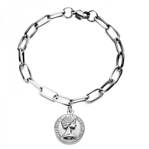 Charm Bracelet With Coin