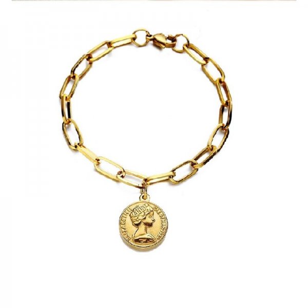 Charm Bracelet With Coin